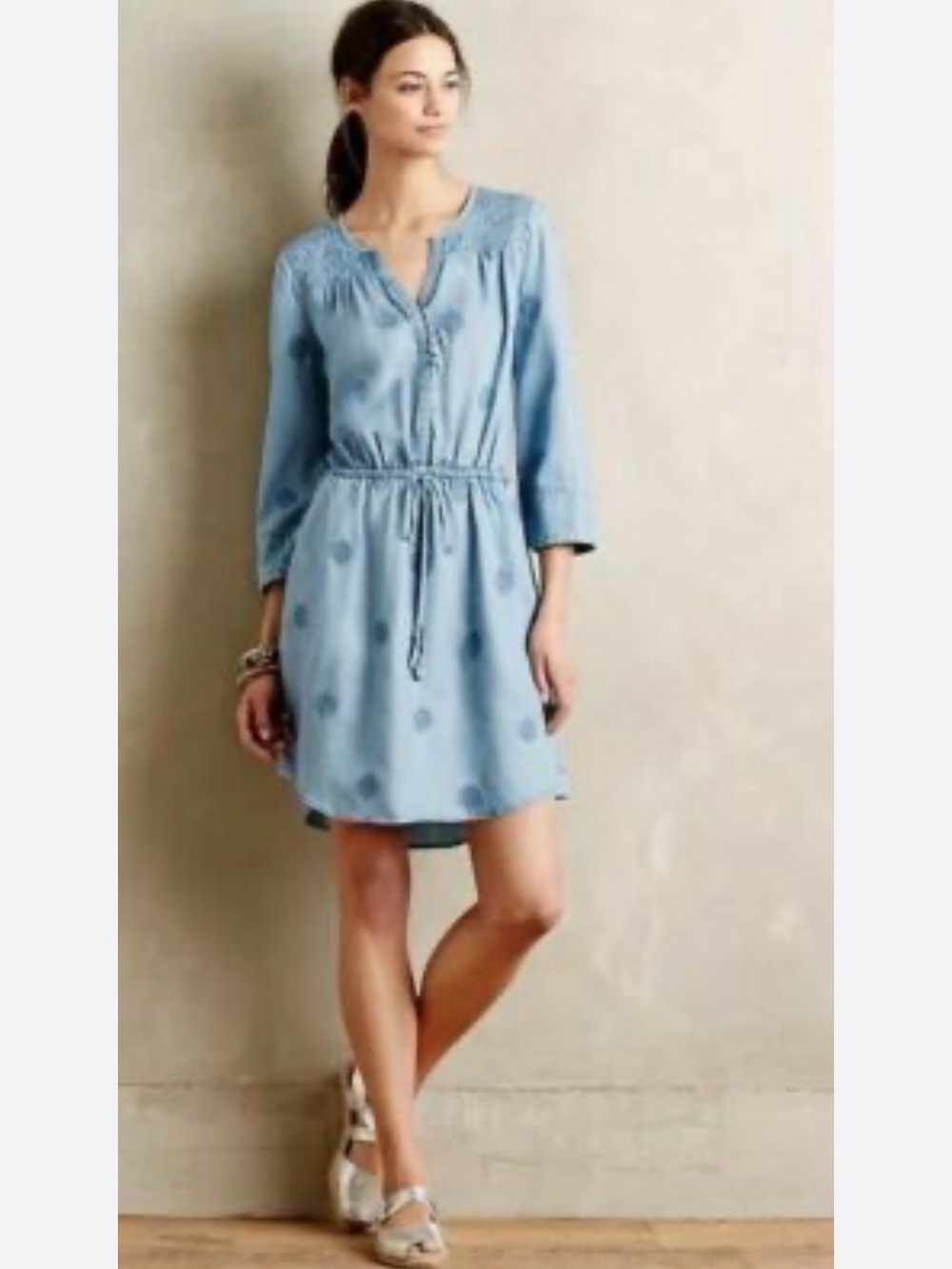 Holding Horses (Anthropologie) Chambray Dress